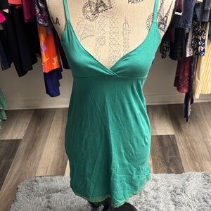 Y2k Elegant Teal Chemise